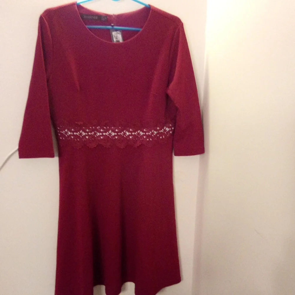 HOMEYEE DRESS  NEW SIZE 2XL BURGUNDY - Picture 8 of 10